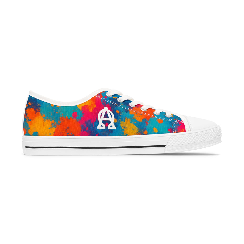 Vibrant Women's Low Top Sneakers, Colorful Athletic Shoes, Casual Sneakers, Summer Footwear, Stylish Sneakers for Everyday Wear