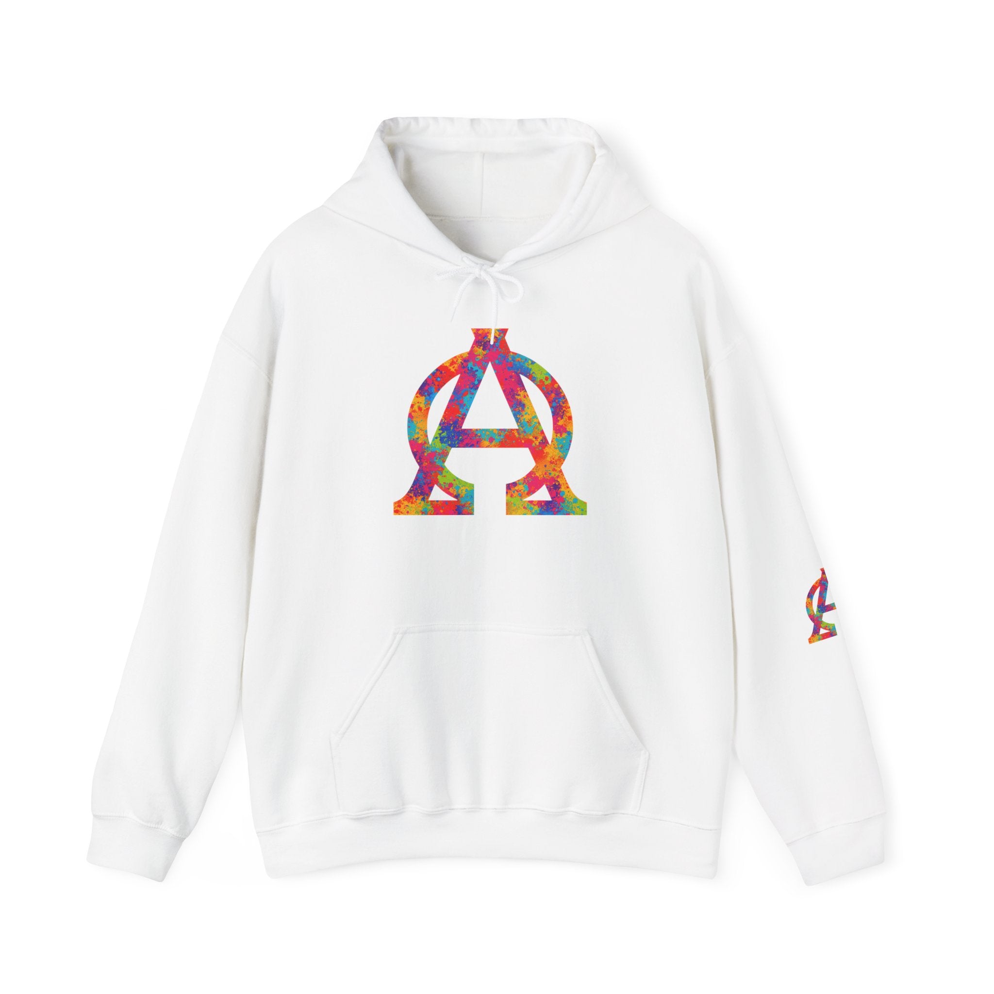 Colorful Graphic Hoodie, Unisex Heavy Blend Sweatshirt, Casual Wear, Gift for Him, Gift for Her, Trendy Apparel, Cozy Pullover