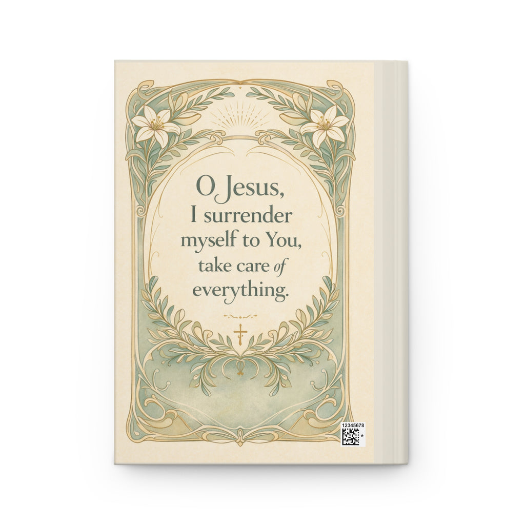 Christian Prayer Journal — "O Jesus, I Surrender" Hardcover Matte Devotional Notebook