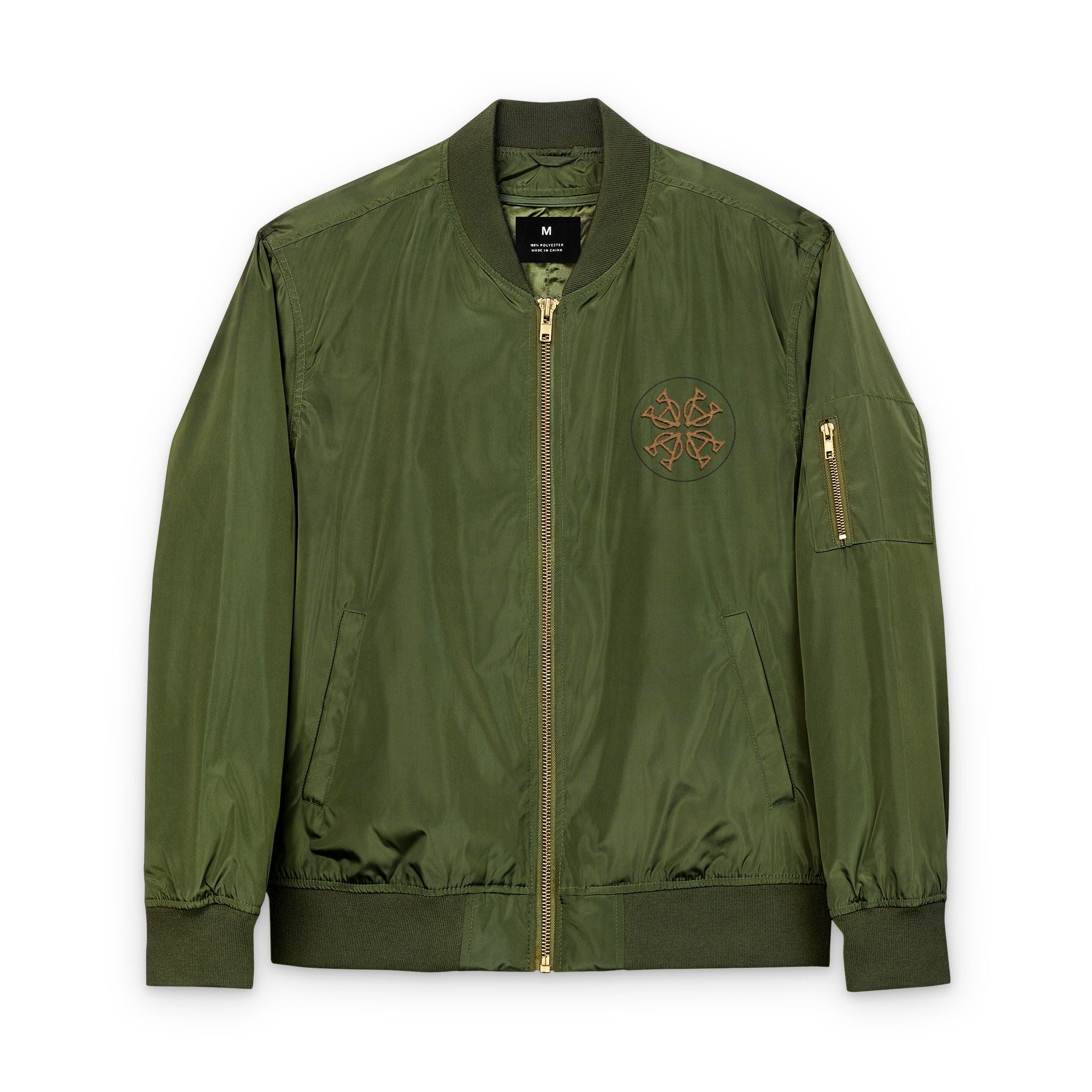 Eco-Friendly Embroidered Bomber Jacket, Vintage Style, Sustainable Fashion, Streetwear, Gift for Him/Her, Fall Apparel