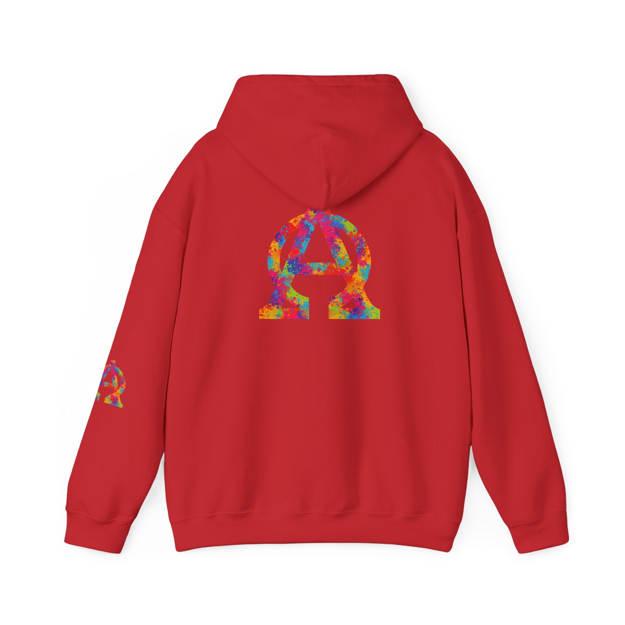 Colorful Graphic Hoodie, Unisex Heavy Blend Sweatshirt, Casual Wear, Gift for Him, Gift for Her, Trendy Apparel, Cozy Pullover