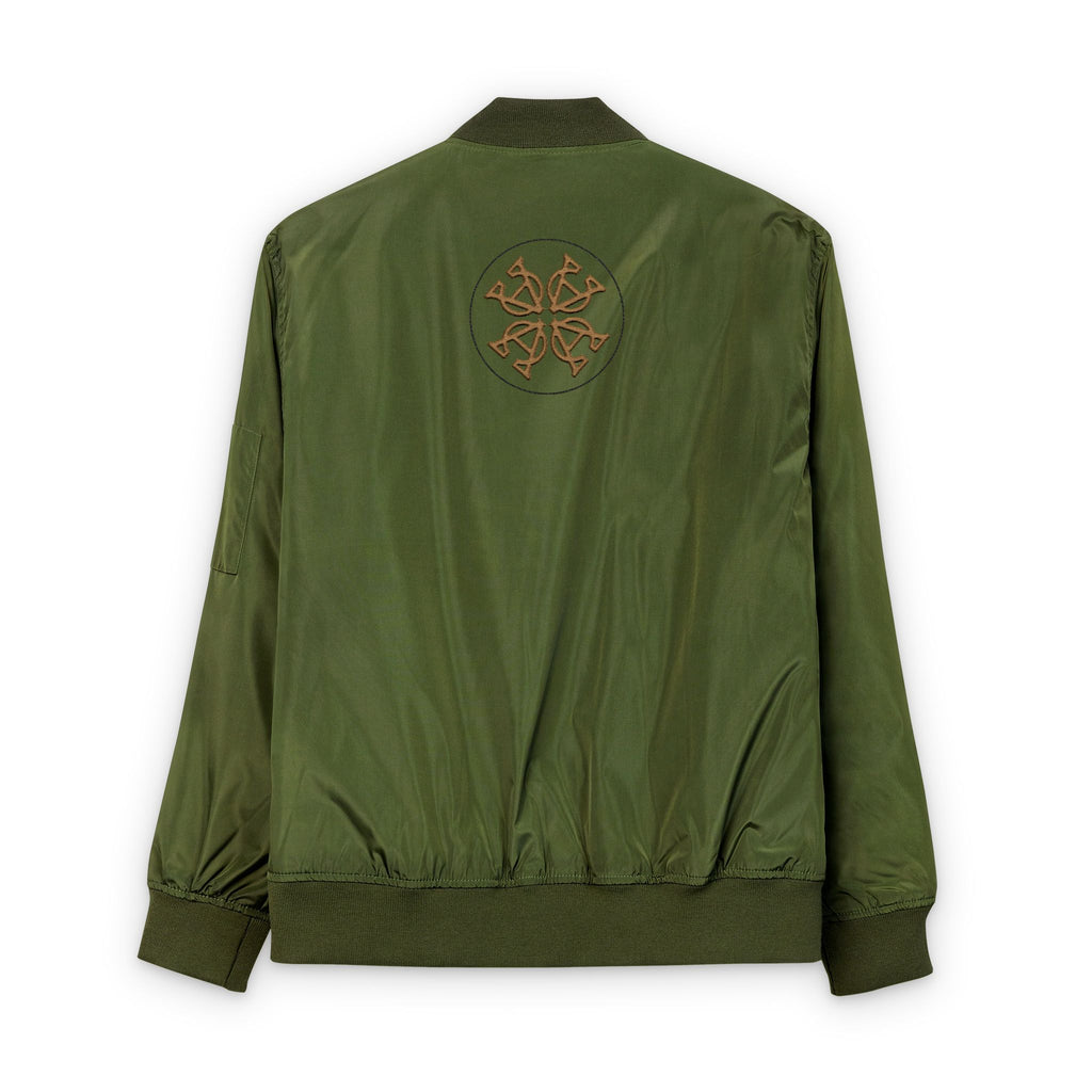 Eco-Friendly Embroidered Bomber Jacket, Vintage Style, Sustainable Fashion, Streetwear, Gift for Him/Her, Fall Apparel
