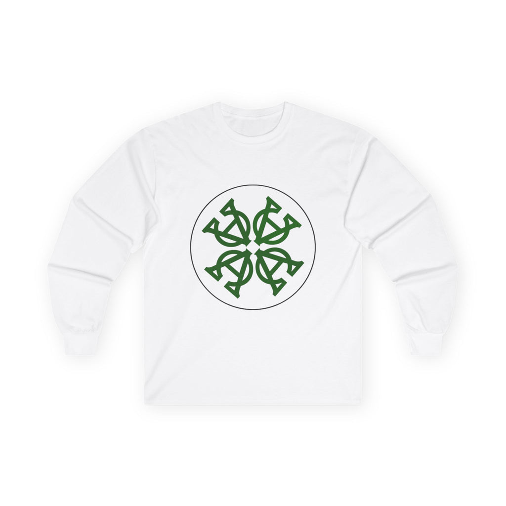 Celtic Knot Long Sleeve Tee, Unisex Cotton Shirt, Cozy Green Tee, St. Patrick's Day Gift, Everyday Fashion